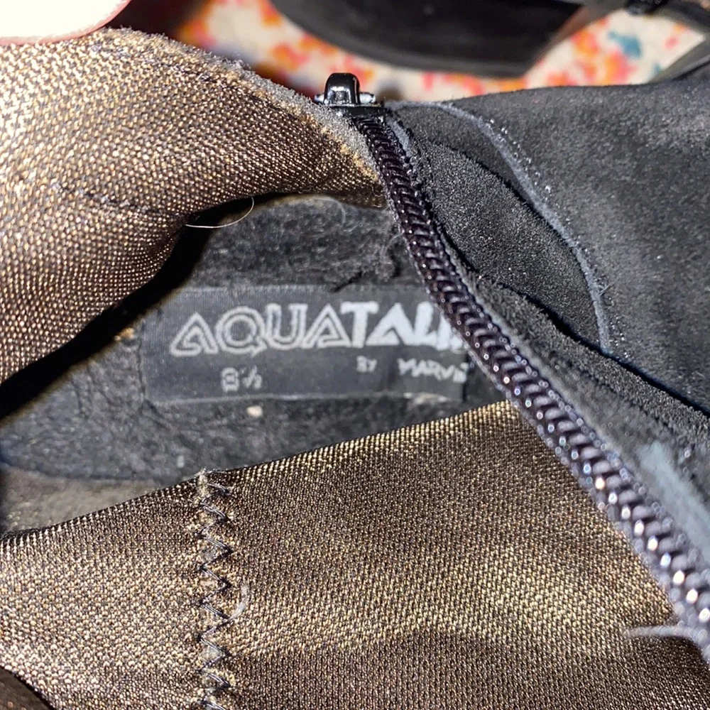 Aquatalia Suede Riding Boots Gussets $400 Sz 8.5 LAST CALL❗️ - Picture 8 of 11